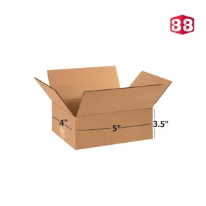 Box Brother 3 Ply Brown Corrugated Packing Box 5x4x3.5 Inch, Shipping Box, Packaging Box