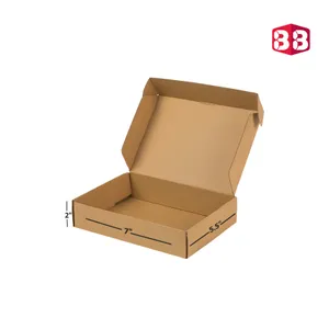 Box Brother 3 Ply Brown Flap Corrugated Box – Size 7x5.5x2 Inch I Premium Corrugated Box for Shipping Gifts, Cosmetics & More