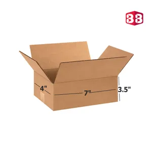 Box Brother 3 Ply Brown Corrugated Packing Box  7x4x3.5 Inch | Durable Shipping Carton | Small Packaging Box for Ecommerce