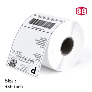Box Brother Direct Thermal Label Paper 4x6 Inch Stickers | Shipping & Packaging Labels | Compatible with TSC, Zebra, Xprinter, and Other Thermal Print