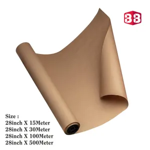 Box Brother Brown Kraft Paper Roll: 28-Inch Size for Eco-Friendly E-Commerce Packaging Solutions and Wrapping Needs