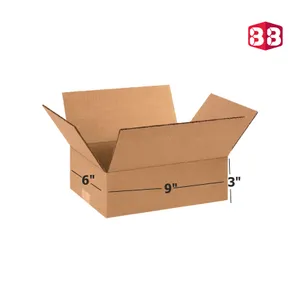 Box Brother 3 Ply Brown Corrugated Box Size 9x6x3 Inch | Heavy-Duty Packaging Box for Shipping & Ecommerce